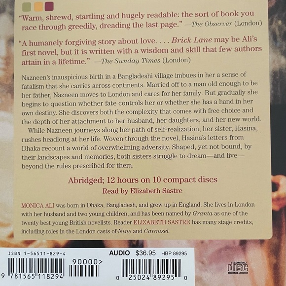 Brick Lane - Audiobook CD - by Monica Ali - Picture 4 of 5
